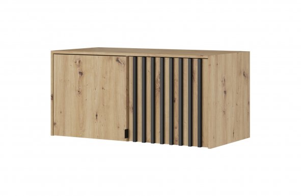 NELLY NAD 2D Additional cabinet (oak artisan/black lamella)