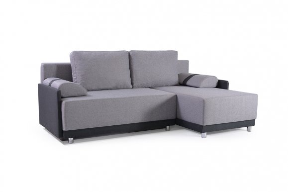Koniglich Universāls L/P Stūra dīvāns (Tumši pelēks audums Malmo 90+Tumšs audums Malmo 96)