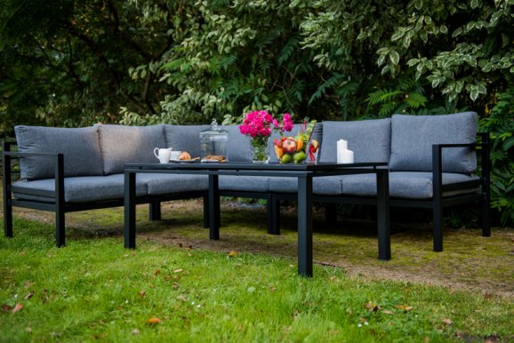 ALLUMINIO ZO.036.A  Garden furniture set Table + sofa 