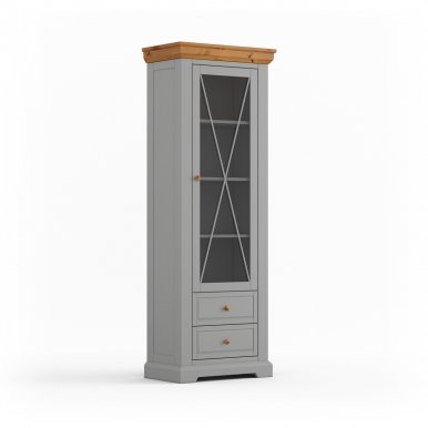 Marone Elite Grey/oak PLMEL01/S Glass-fronted cabinet