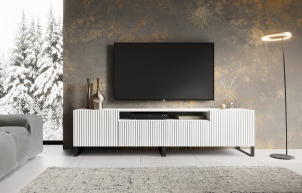 NOES W RTV 200 cm TV Skapis,Balts matēts