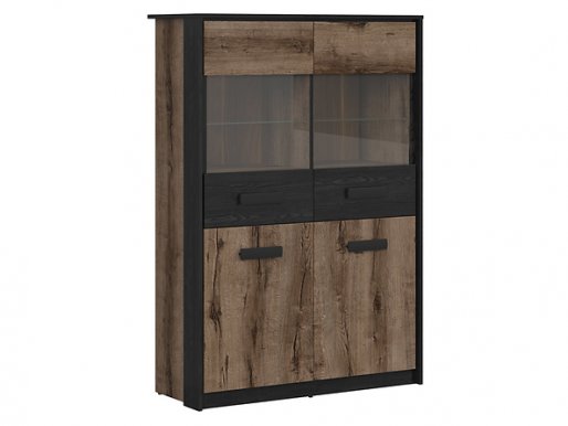 Kasel REG2D2W Glass-fronted cabinet