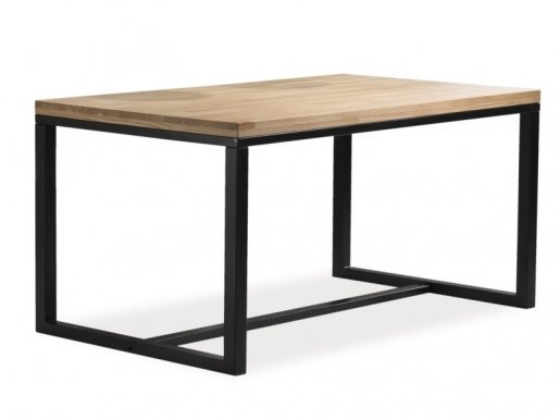 LOFT LORAS A DC180x90 Ēdamgalds Ozols/melns