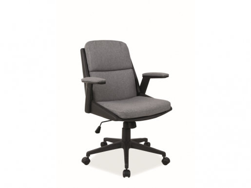 Biroja krēsls Q-332 Melns/pelēks