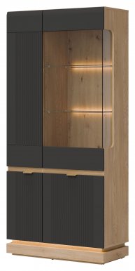 MILTON-ML 06 Vitrīna,Cremona torro oak/anthracite matt