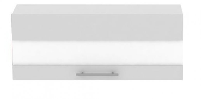 Standard WK1S90 90 cm Lamināts Sienas skapītis ar stikla durtiņu 