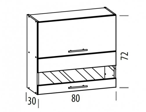 TIFANY T10/G80W Wall cabinet