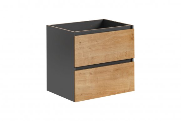 MONAKO/ Grey Oak 820 Шкаф навесной для ванной под раковину