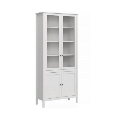 OLE-white WIT WYS 2D2W Glass-fronted cabinet