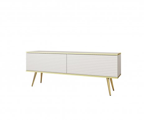 ORO- MDF RTV-135+Legs TV cabinet White