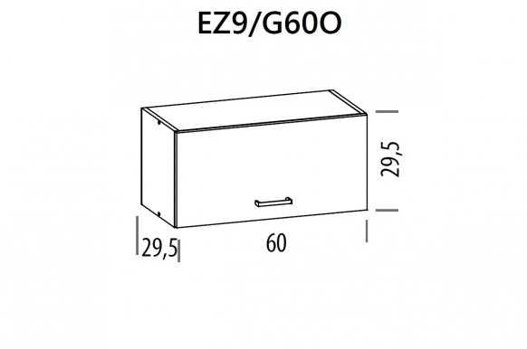 Eliza EZ9/G60O 60 cm Навесной шкаф