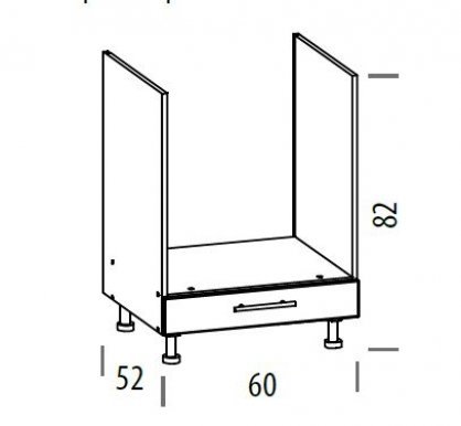 TIFANY T21/D60P Напольный шкаф для духовки