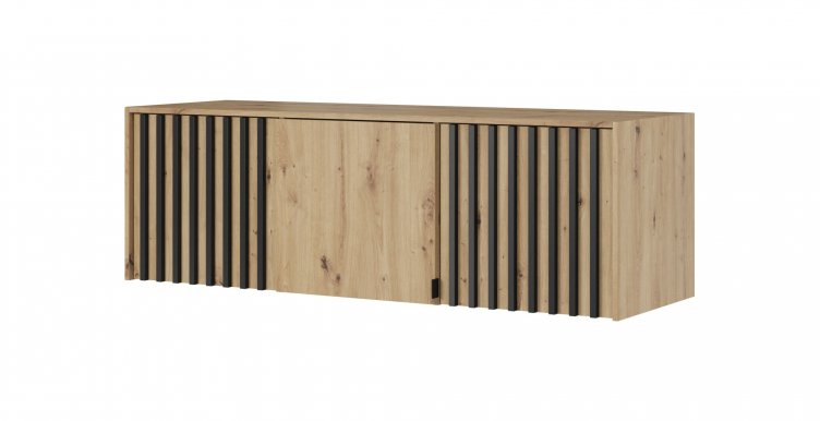 NELLY NAD 3D Additional cabinet (oak artisan/black lamella)