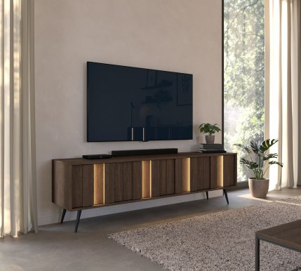 AMAO D TV skapis ar apgaismojumu,Ozols Dunin