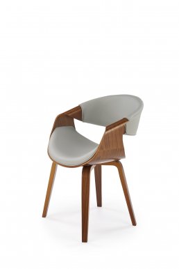 K544 Chair,Grey/walnut