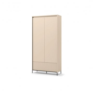 TREND TG-02 Wardrobe with LED lighting,Beige sand/black