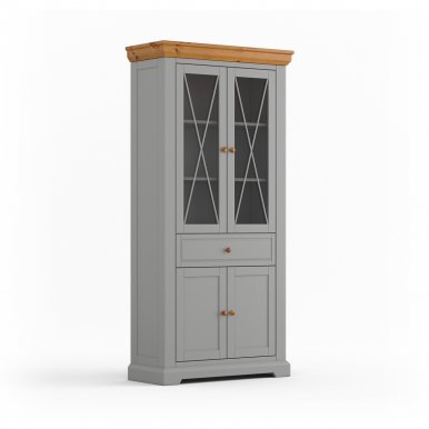 Marone Elite Grey/oak PLMEL02/S Glass-fronted cabinet
