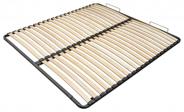 Slatted bed base with metal frame 160x200