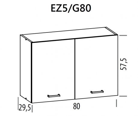 Eliza EZ5/G80 80 cm Hängeschränk