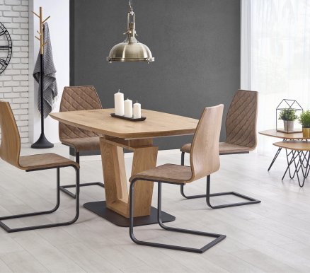 BLACKY 2 (160-220) Extendable dining table