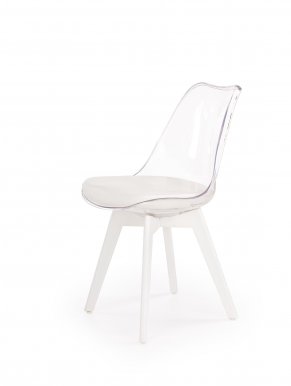 K245 krēsls caurspīdīgs/balts