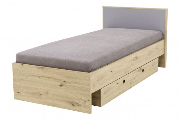 Kukki I LOZ+ST90 Bed with drawer