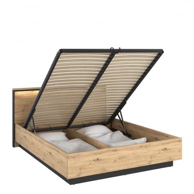 QUANT QA- QS-02(180) 180x200 Двуспальная кровать с ящиком для белья и освещением