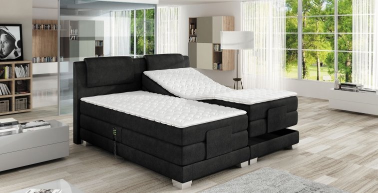 WAVE Box Spring 140x200+TOP Divguļamā gulta