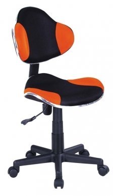 Офисное кресло Q-G2P/C Чёрный/оранжевый