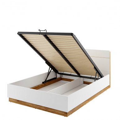 DENTRO DT-02(140) 140x200 Bett mit Bettzeugkasten,Beleuchtung