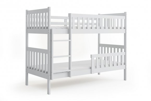 Cubus 2 Etagenbett Hochbett 200x90 mit 2 Matratzen,Weiß