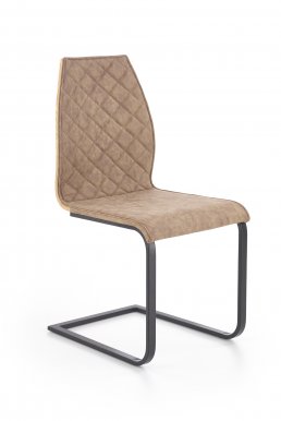 K265 krēsls melns/brūns/medus ozols