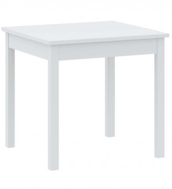 INTER W80/H77/D80 cm Esstisch,Weiß