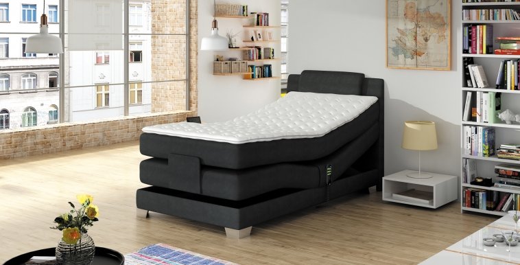 WAVE 100 Box Spring 100x200+TOP Divguļamā gulta