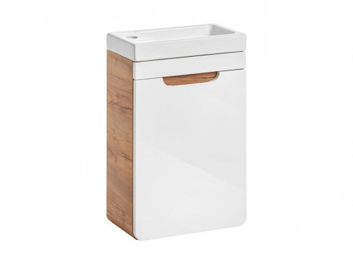 Abura White/Oak Craft 826 Waschbeckenunterschrank