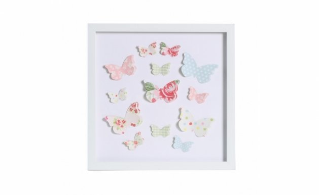 Picture with frame 3D-128 Butterfly