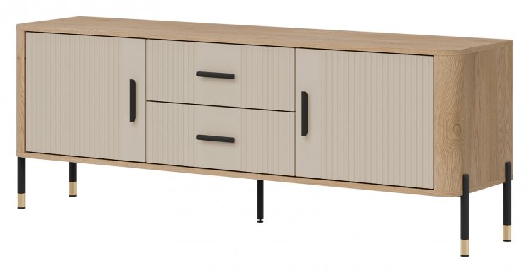 DAN-DT 01 Cremona Torro ozols/cashmere matēts TV Skapis