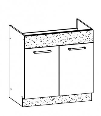 Modena TAFLA MD19/D80Z 80 cm Sink base cabinet