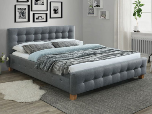 Barcelona 160X200 Bed (tap:23 grey)
