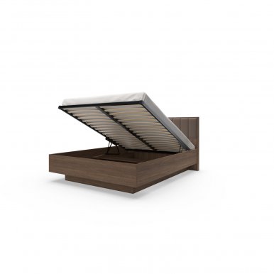 AMAO G LOZ 160+ST METAL Z POD GAZ.160x200 Doppelbett mit Bettkasten,Eiche dunin