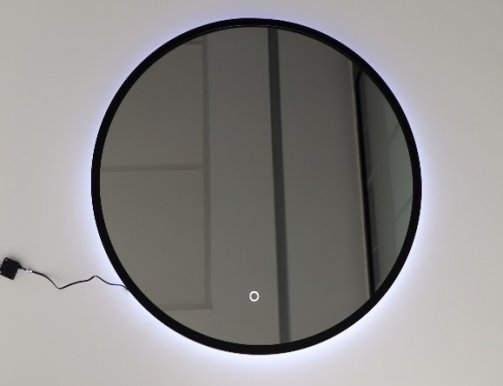 ADEL- LUNA FI800 BLACK LUS LED Mirror with switch