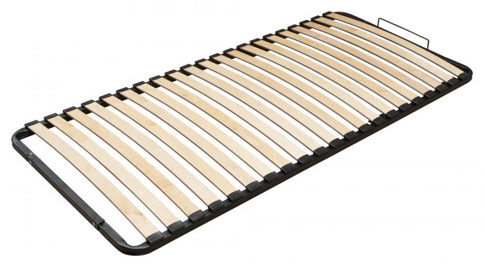Slatted bed base with metal frame 90x200
