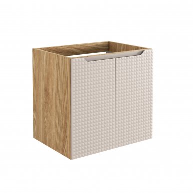 Luxor Beige 82-60-2D Piekaramais vannas istabas skapītis izlietnei 60cm