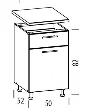 TIFANY T18/D50S1 L/P Напольный шкаф