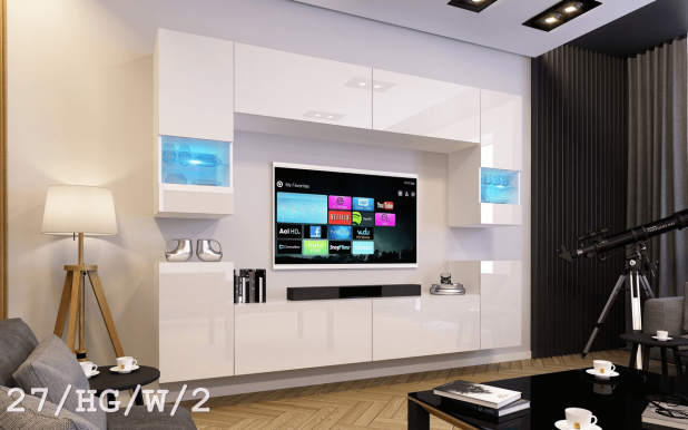 Sky Concept 27 Секция White mat/white gloss 27/HG/W/2