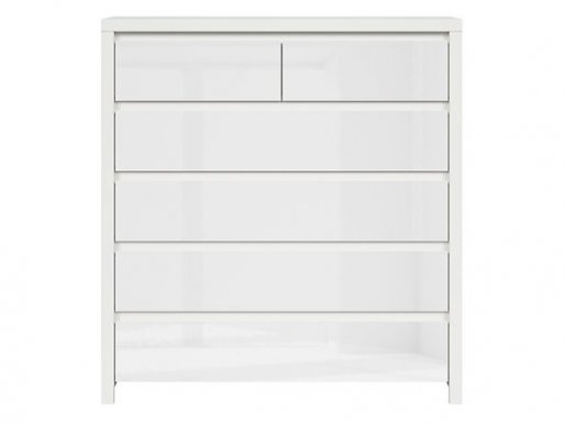 Kaspian KOM6S Gloss Chest of drawers