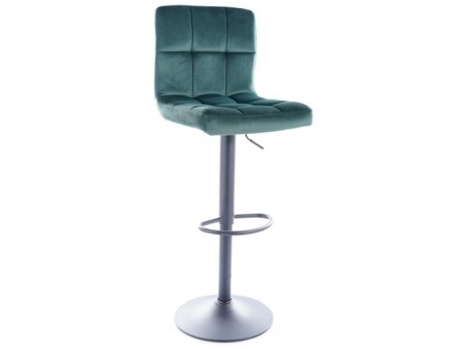 Hoker C105C Bar stool Velvet green