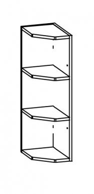 Modena MD1/G20NZ L/P 20 cm Corner wall shelf