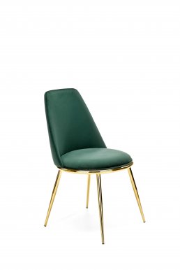 K460 Krēsls tumši zaļš/zelts