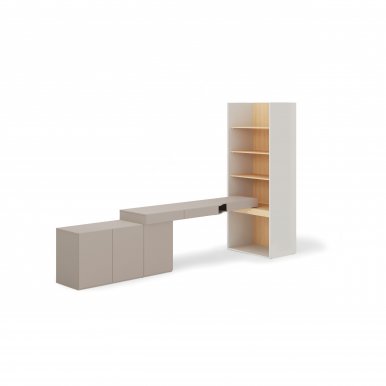 WOOW SET-08L (WO-11L,04,07 Ozols Vicenza balināts) Mēbeļu komplekts